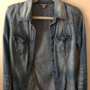 Button down denim